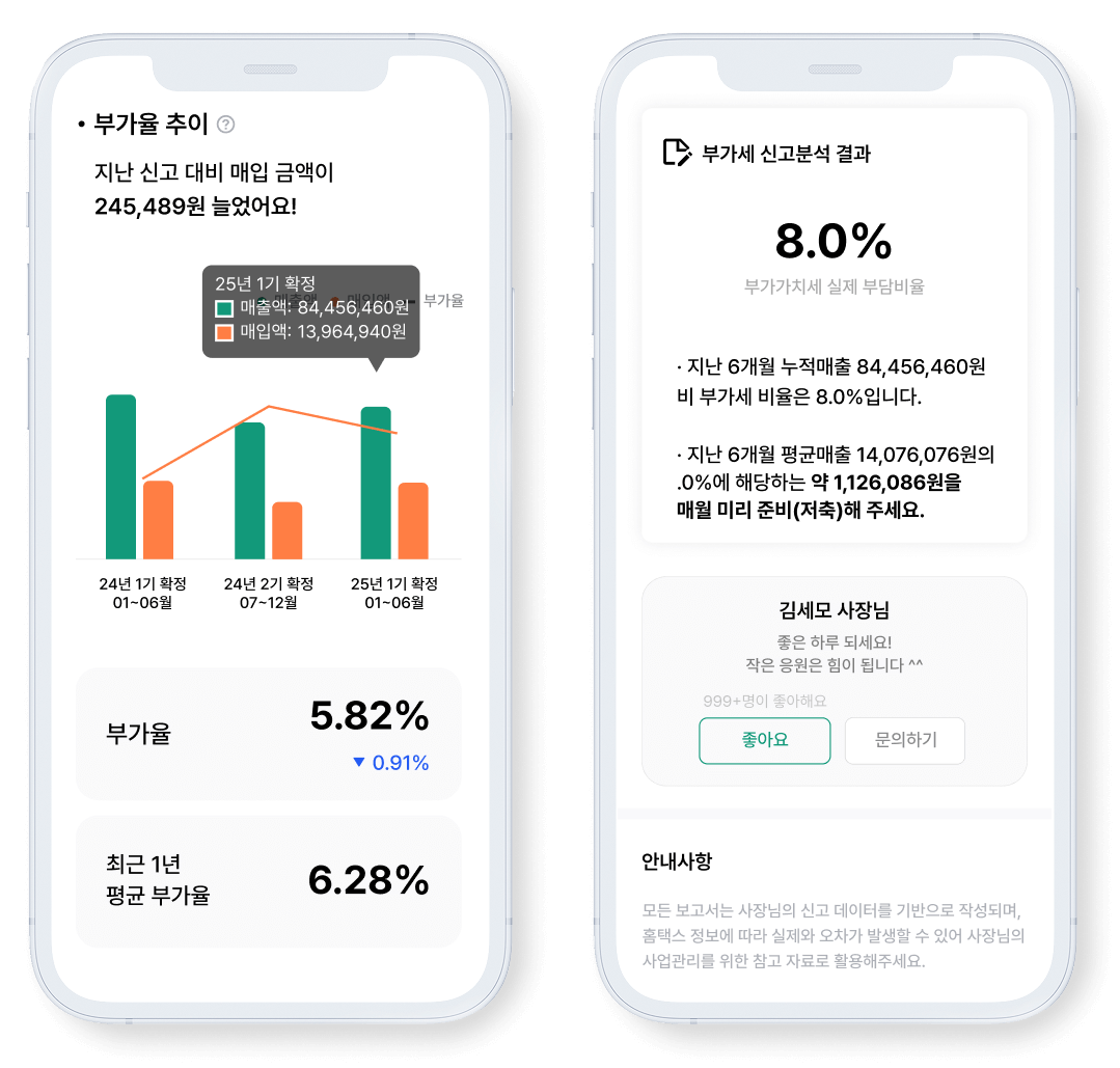 부가세 신고분석 보고서